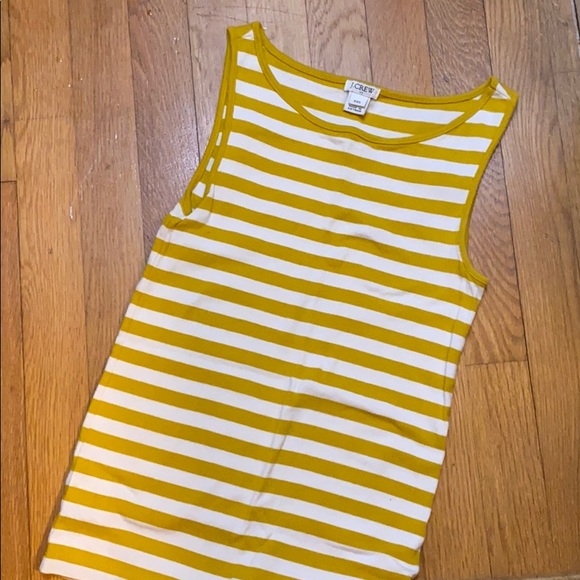 J Crew Golden Yellow Striped Tank - Picture 3 of 3